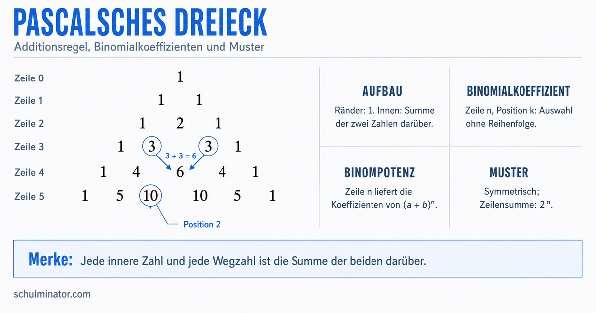 Pascalsches Dreieck einfach erklärt
