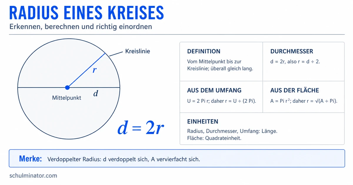 Radius berechnen und verstehen