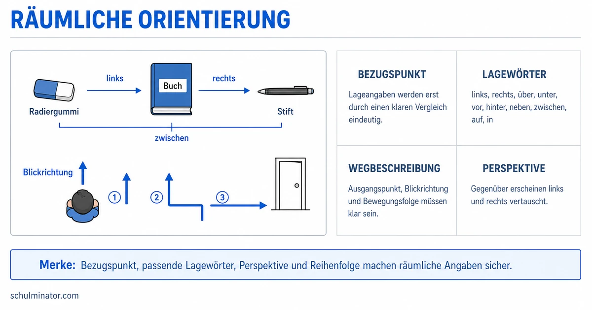 Räumliche Orientierung: Lage und Wege beschreiben