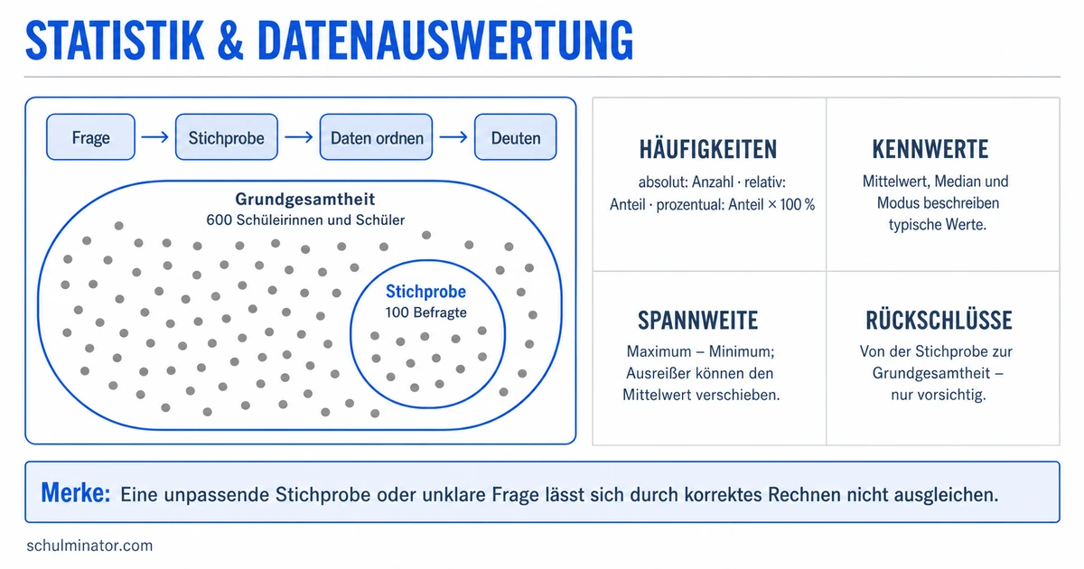Statistik und Datenauswertung einfach erklärt
