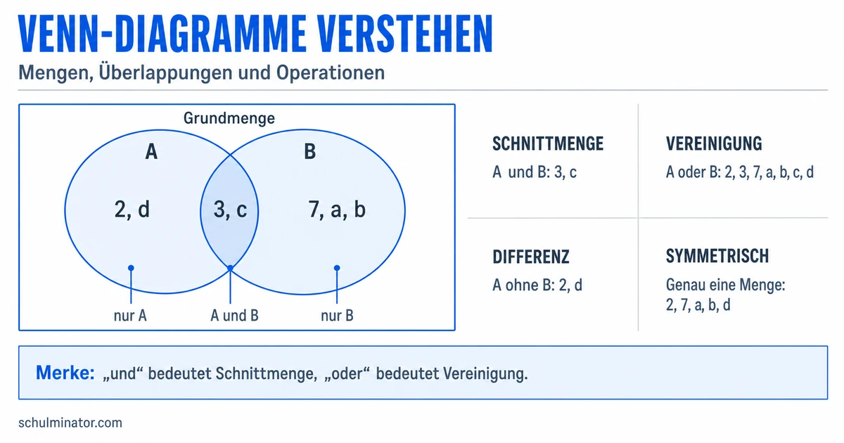 Venn-Diagramm einfach erklärt und angewendet