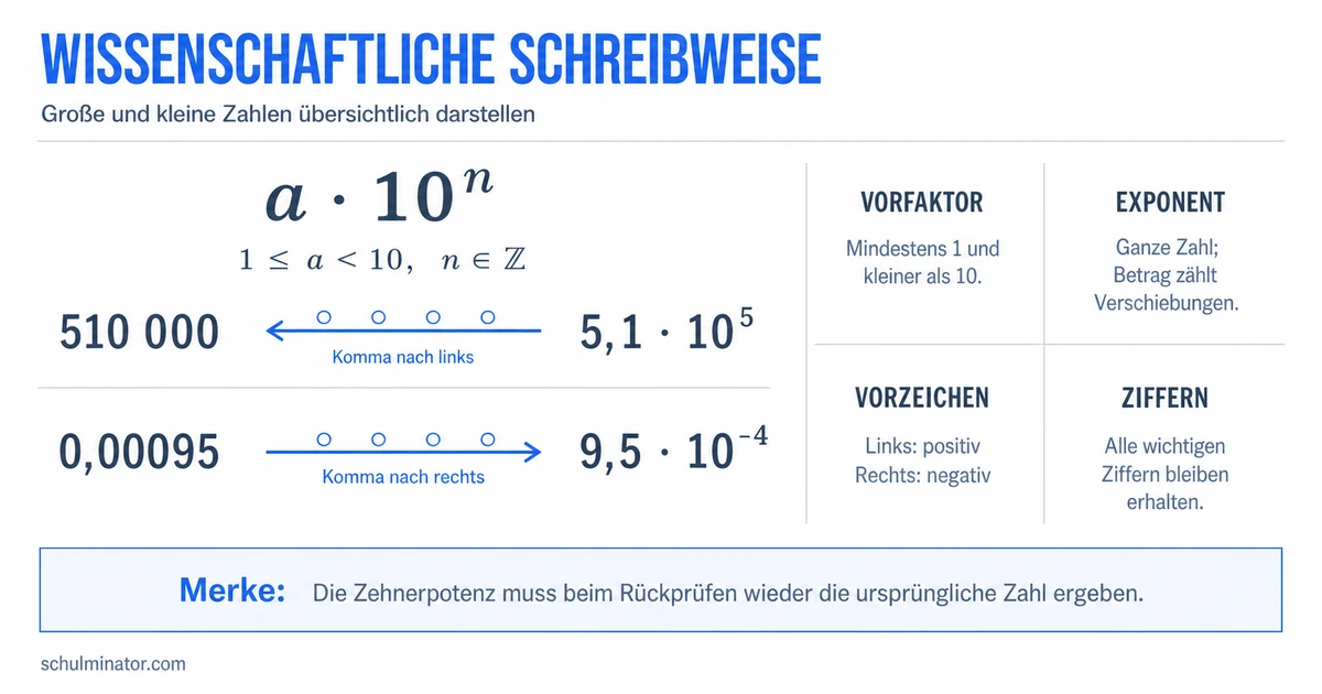 Wissenschaftliche Schreibweise einfach erklärt