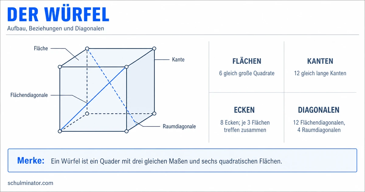 Würfel in der Geometrie: Aufbau und Eigenschaften