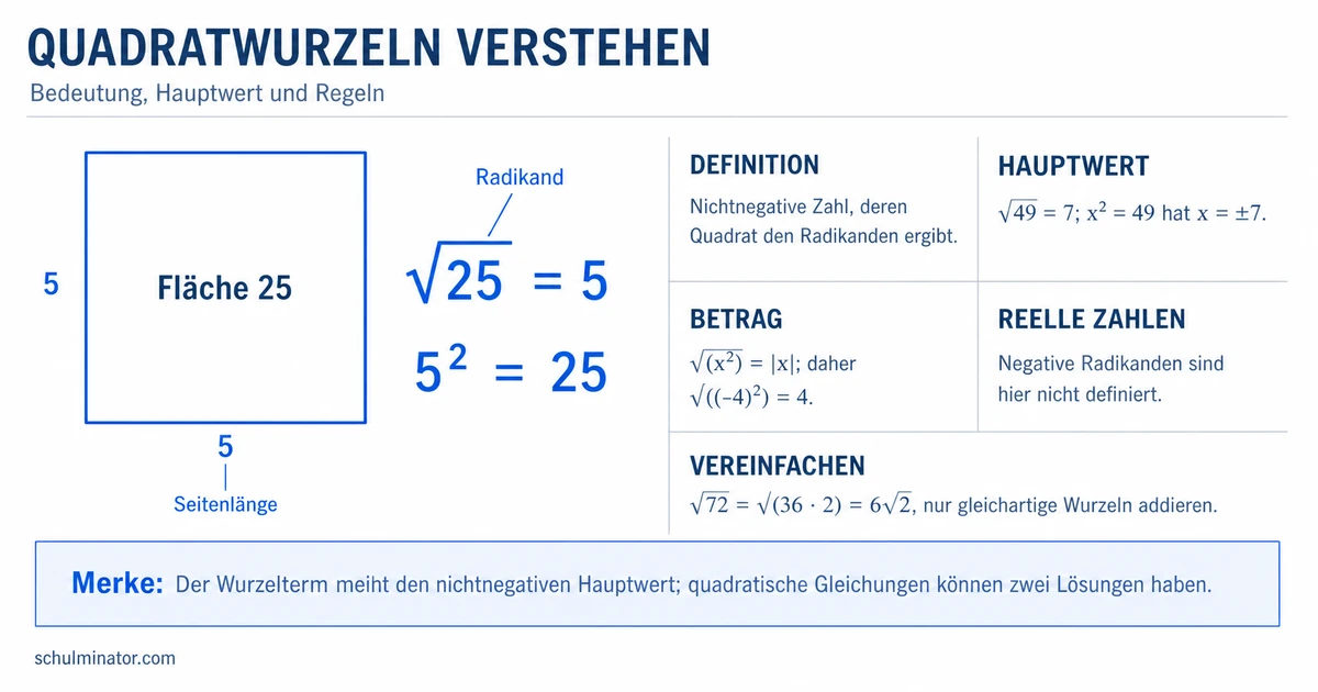 Wurzeln verstehen und sicher berechnen