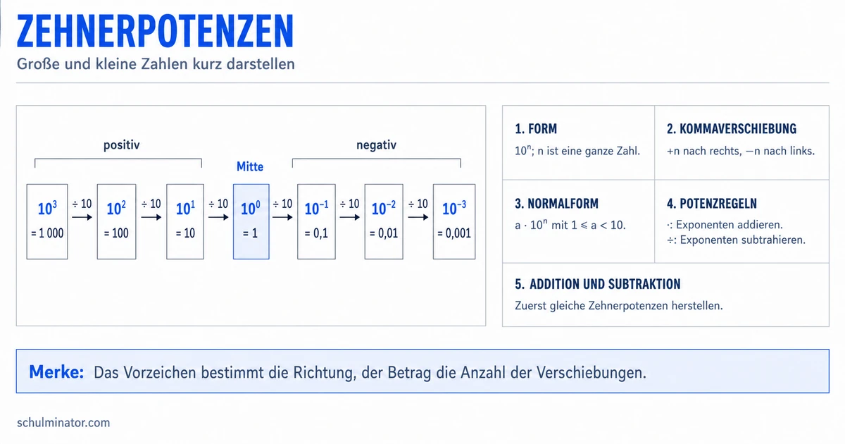Zehnerpotenzen einfach erklärt und anwenden