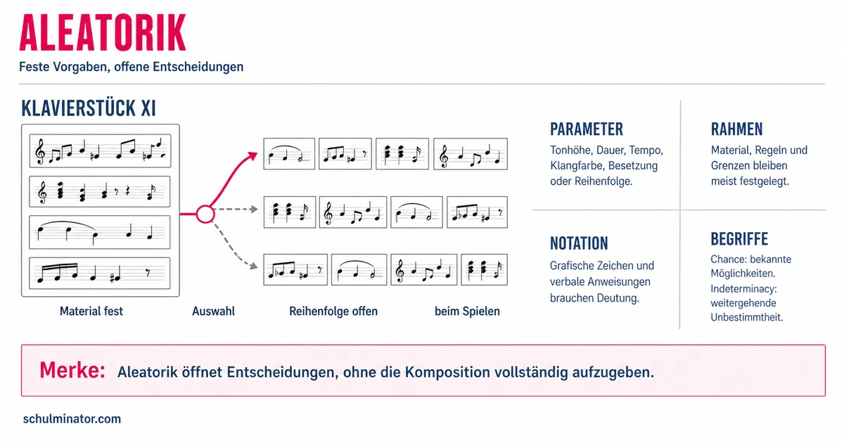 Aleatorik einfach erklärt: Zufall in der Musik