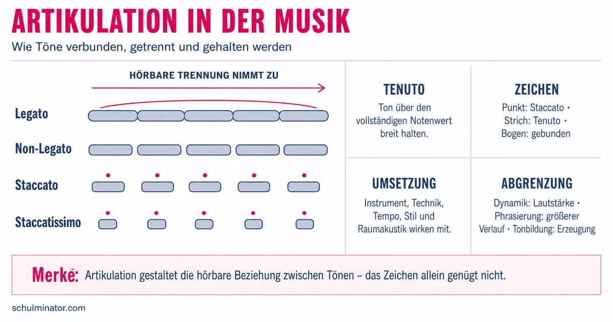 Artikulation in der Musik: Zeichen und Wirkung