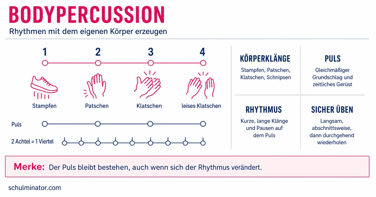 Bodypercussion lernen: Rhythmus mit dem Körper