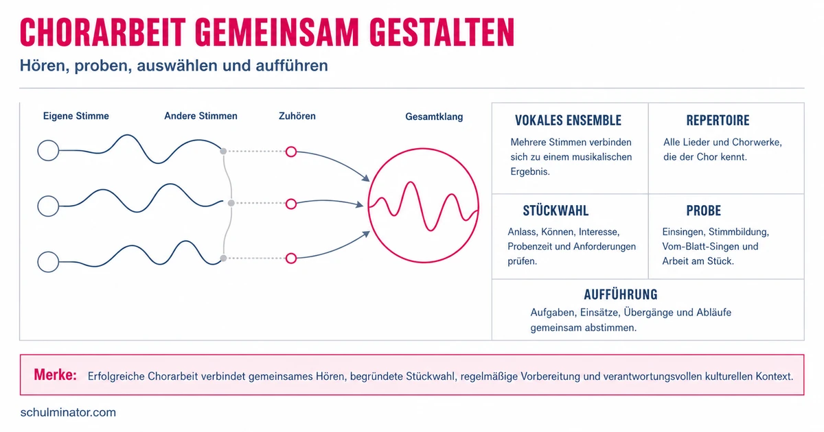Chor: Gemeinsam singen, proben und auftreten