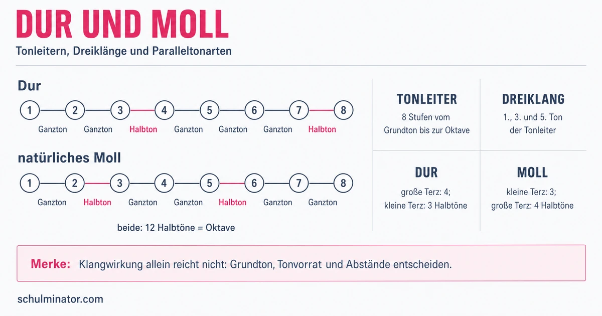 Dur und Moll: Tonleitern, Akkorde und Klang