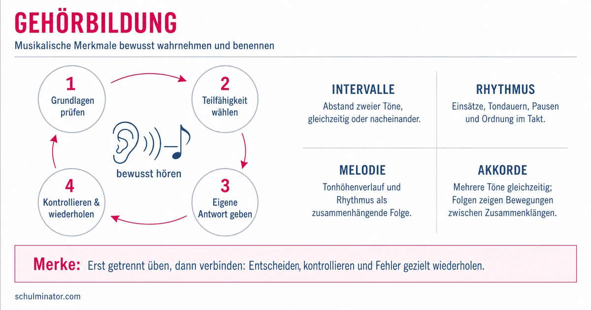 Gehörbildung: Musik gezielt hören und erkennen