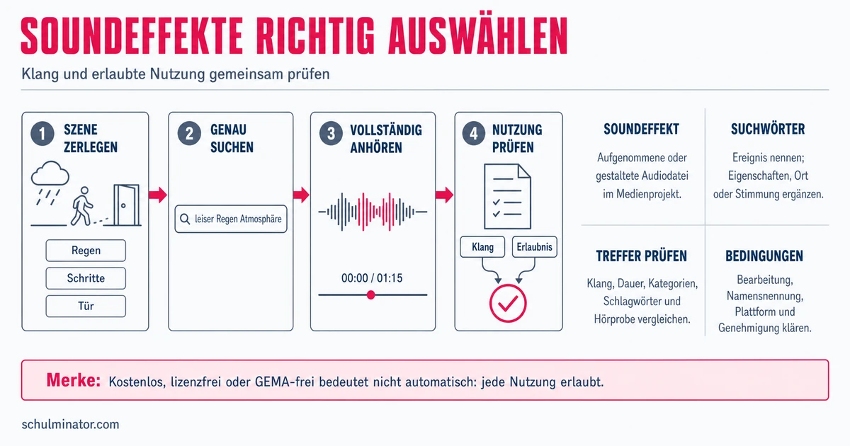 Geräusche für Medienprojekte finden und nutzen