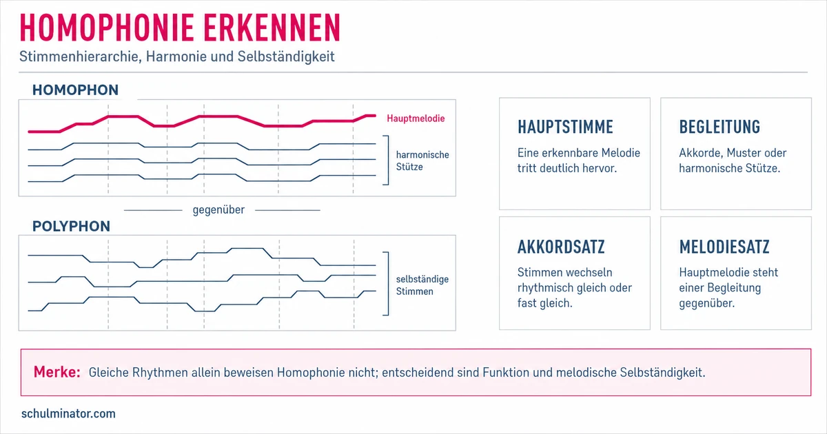 Homophonie erkennen: Merkmale und Analyse