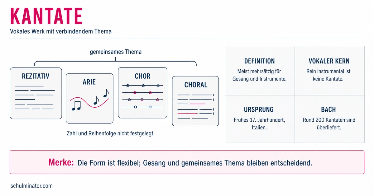 Kantate: Aufbau, Formen und Geschichte erklärt