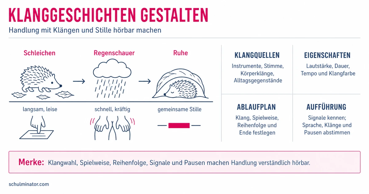 Klanggeschichte gestalten: Klänge passend einsetzen