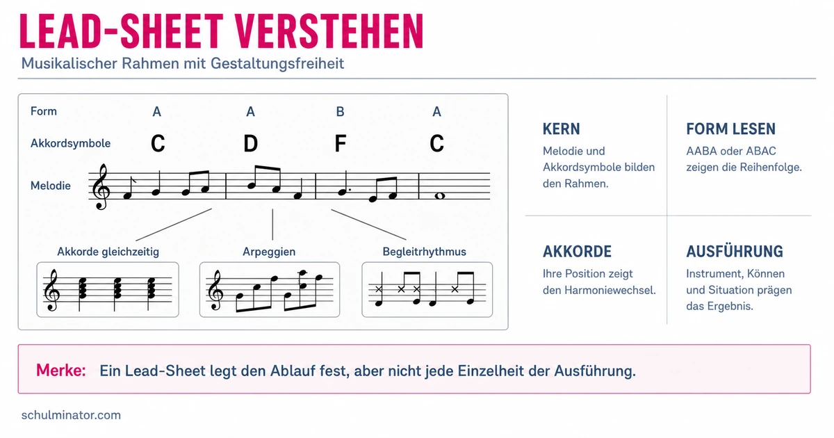 Lead-Sheet lesen und musikalisch umsetzen