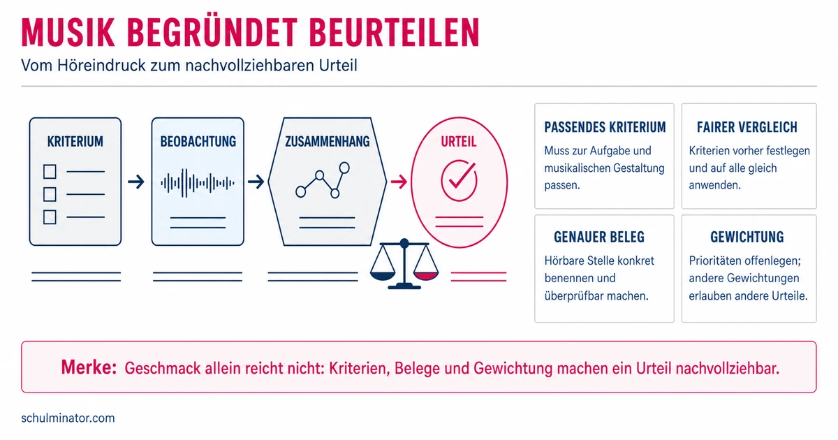 Musik beurteilen: Kriterien nutzen und fair urteilen