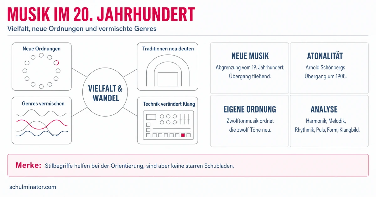 Musik des 20. Jahrhunderts einfach erklärt