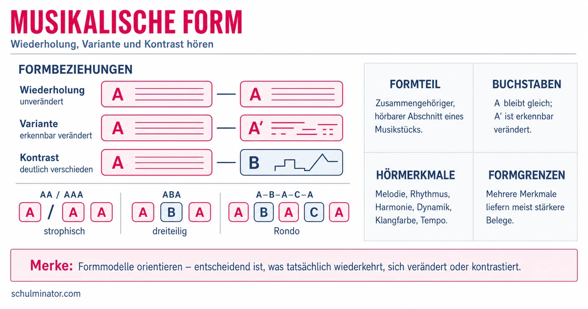 Musikalische Form: Abschnitte erkennen und deuten