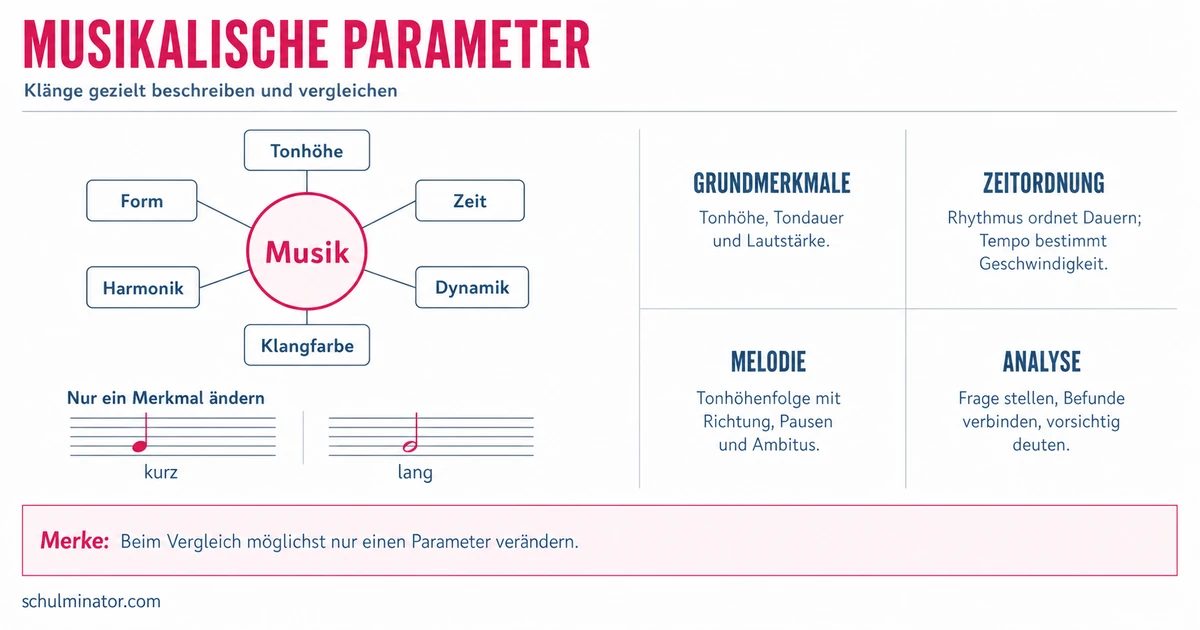 Musikalische Parameter erkennen und analysieren
