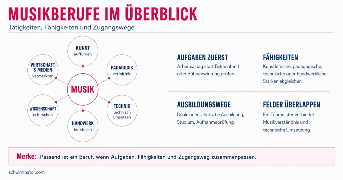 Musikberufe: Tätigkeiten und passende Wege