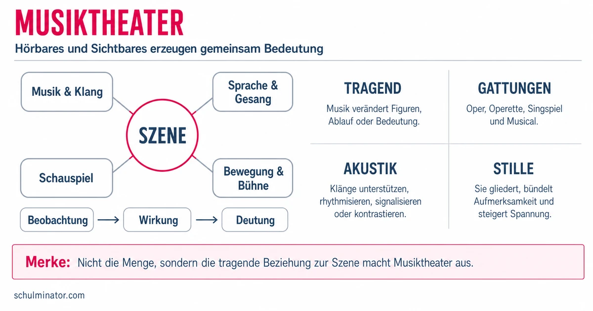 Musiktheater: Formen, Wirkung und Analyse