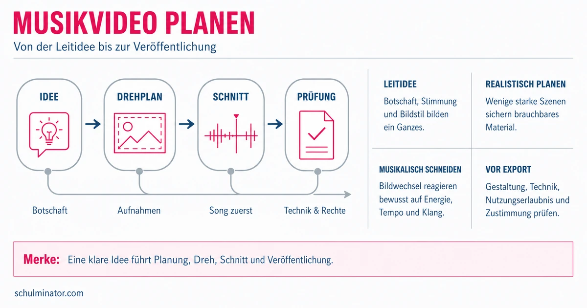 Musikvideo planen, drehen und schneiden
