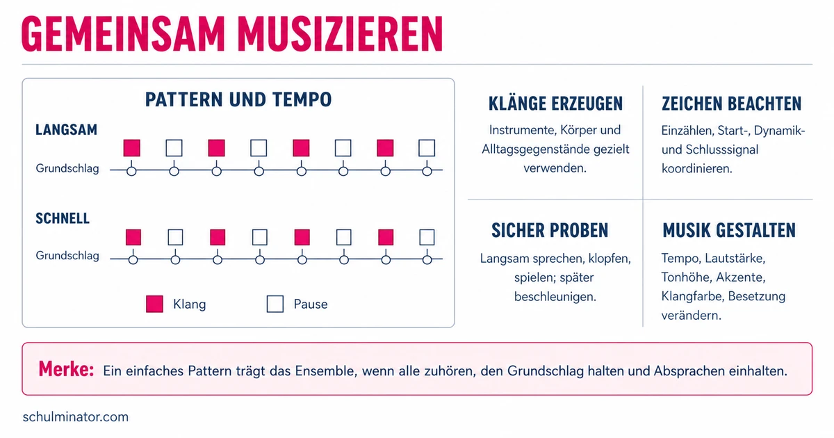 Musizieren: Gemeinsam Rhythmus und Klang gestalten