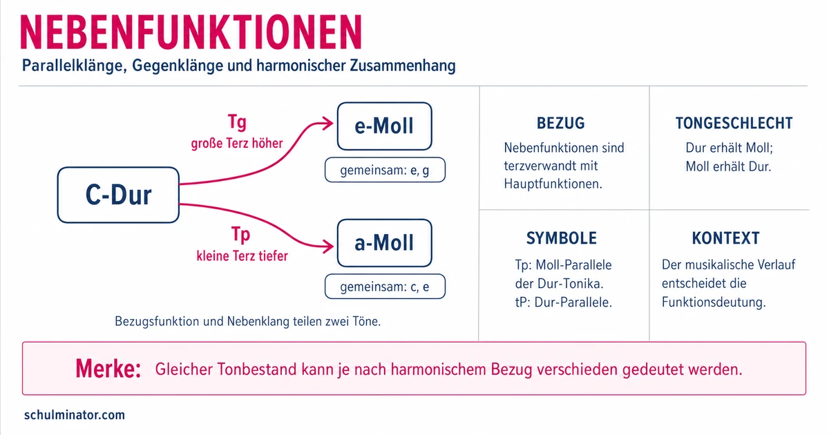 Nebenfunktionen in der Musik einfach erklärt