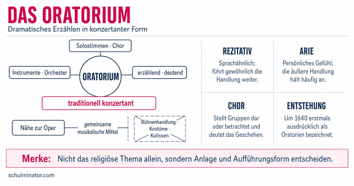 Oratorium: Merkmale, Formen und Geschichte