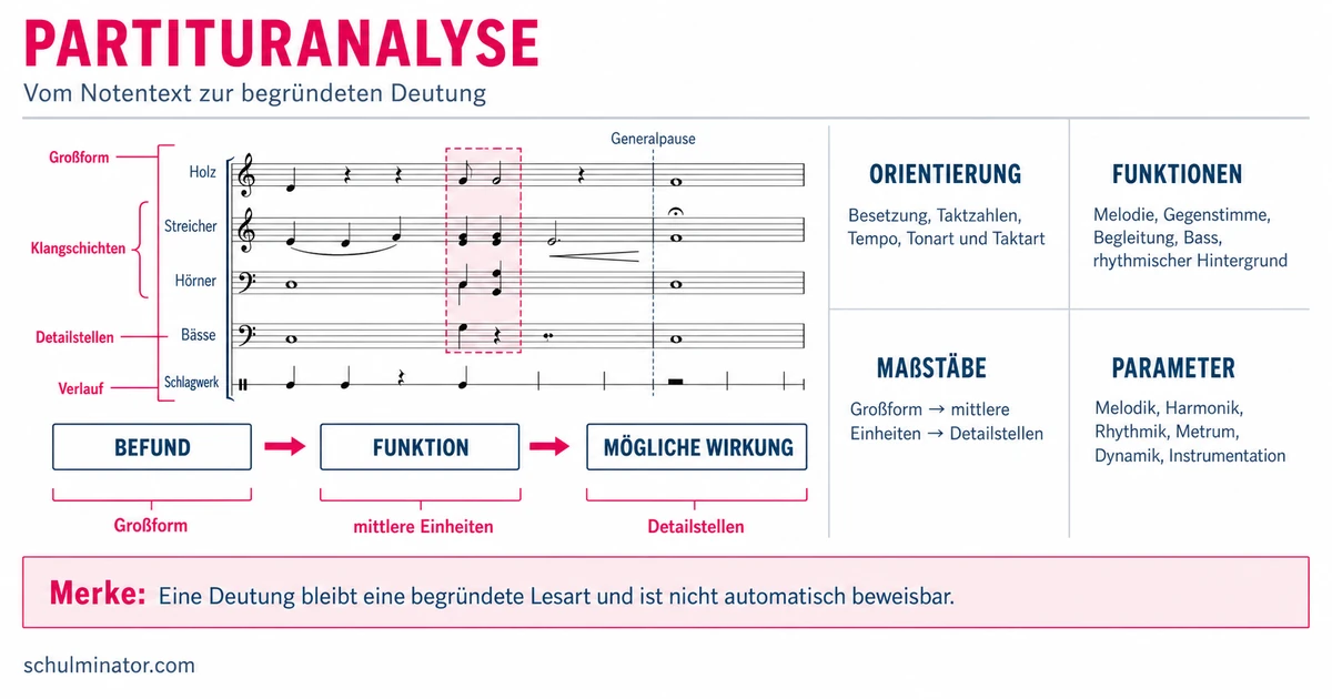 Partituranalyse: vom Notenbild zur Deutung