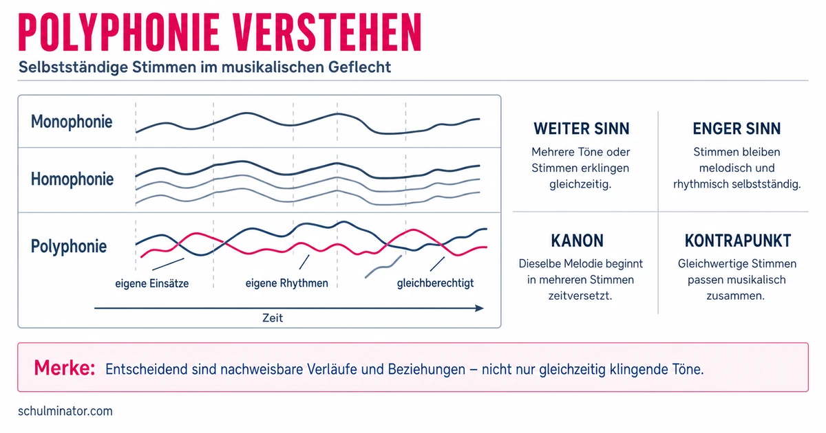 Polyphonie: Bedeutung, Erkennung und Beispiele