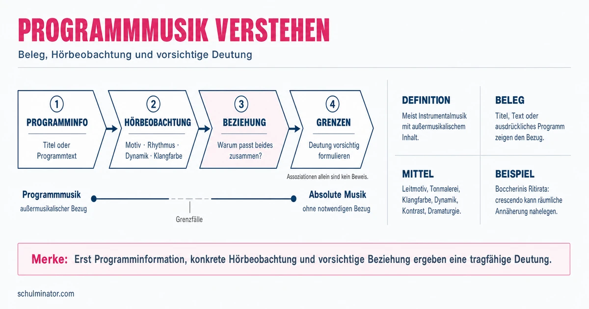 Programmmusik erkennen, untersuchen und deuten