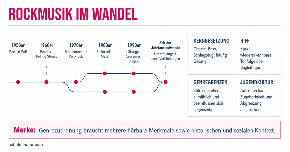 Rockmusik: Klang, Geschichte und Genres verstehen