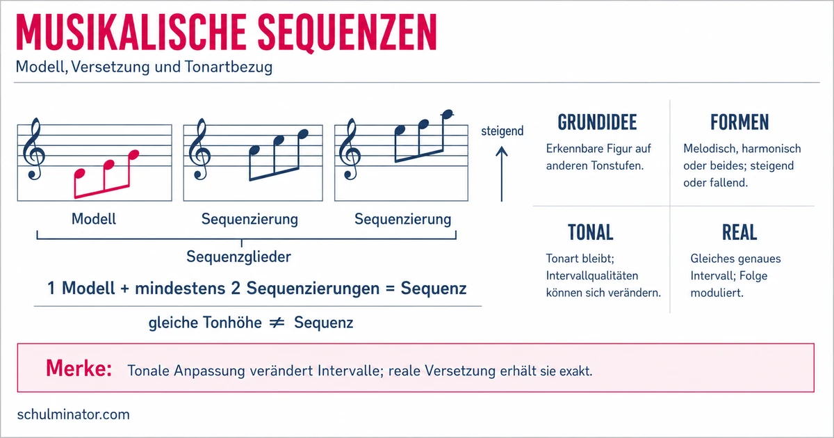 Sequenz in der Musik: erkennen und unterscheiden