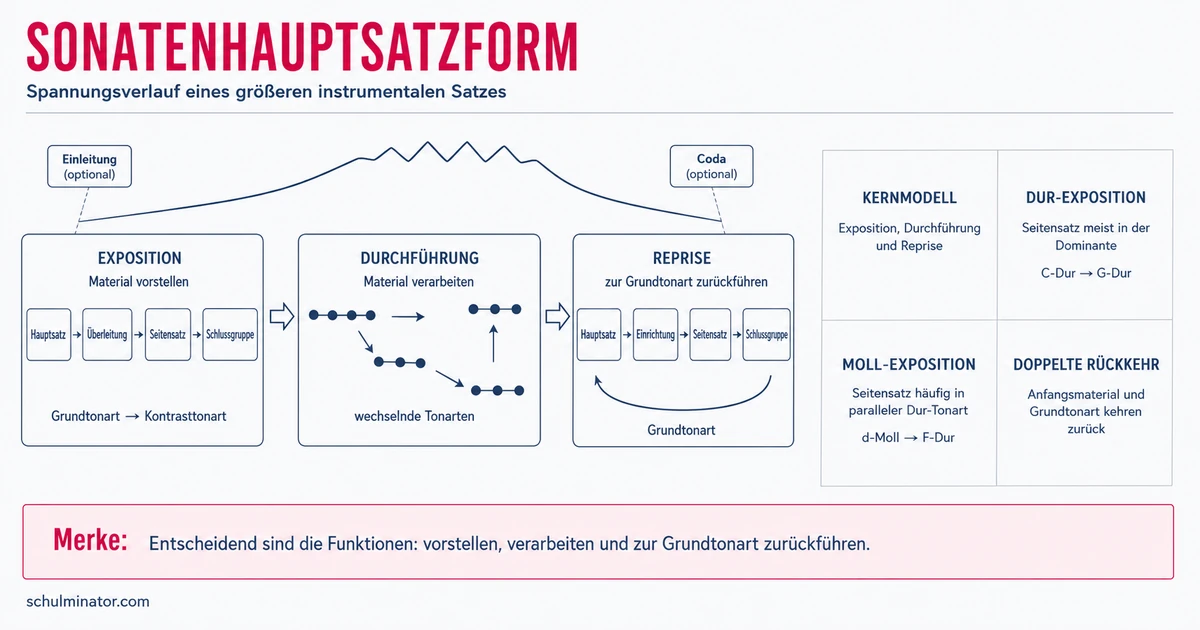 Sonatenhauptsatzform: Aufbau einfach erklärt