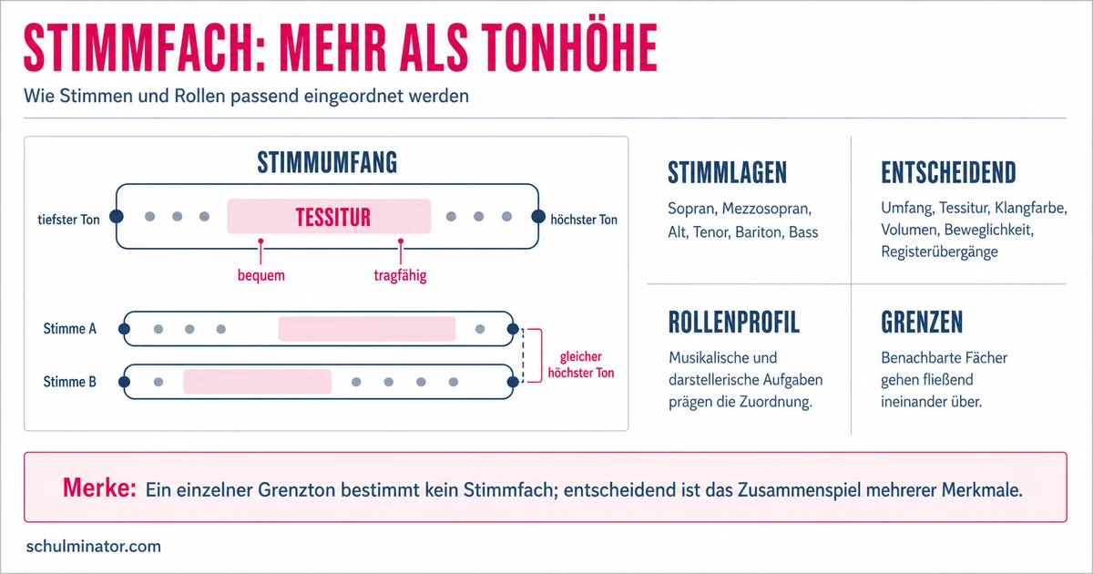 Stimmfächer: Stimmlage und Opernfach verstehen