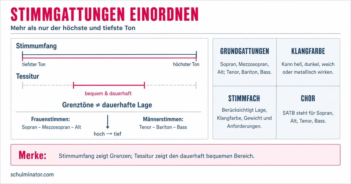 Stimmgattungen einfach erklärt: Sopran bis Bass