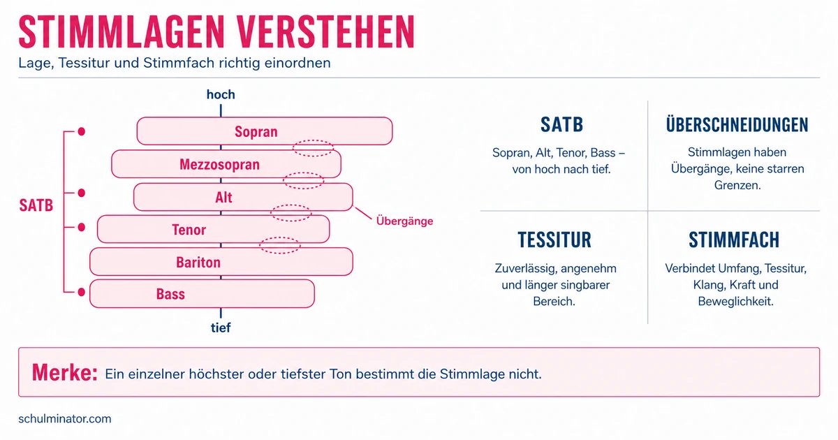 Stimmlagen einfach erklärt: Sopran bis Bass