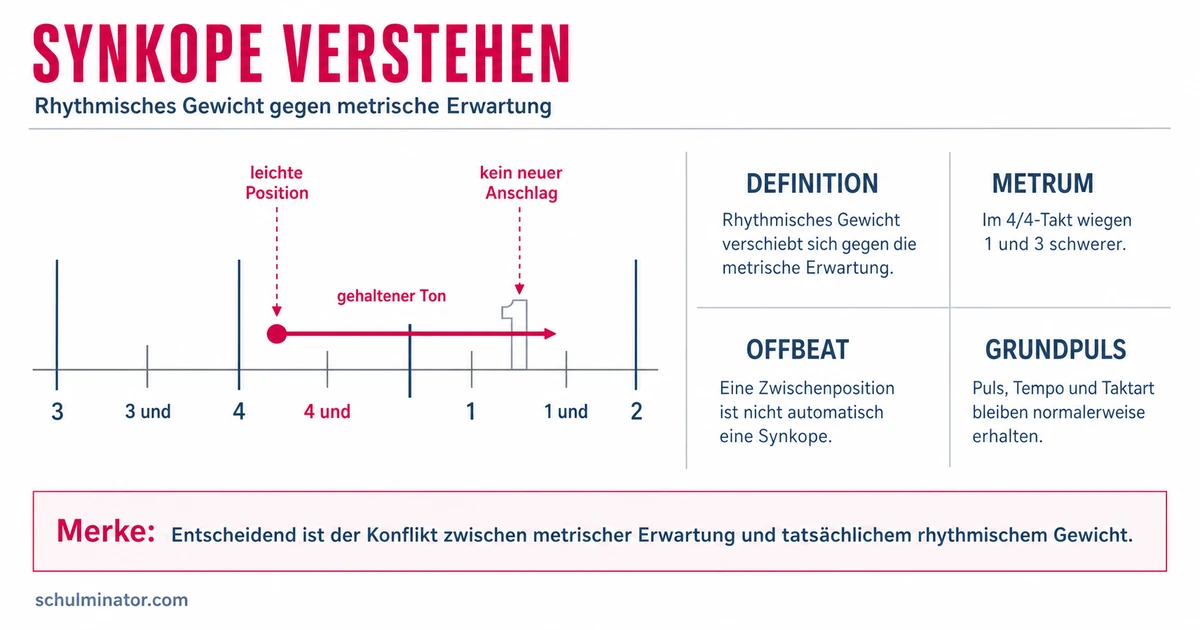 Synkope: Betonungen erkennen und sicher ausführen