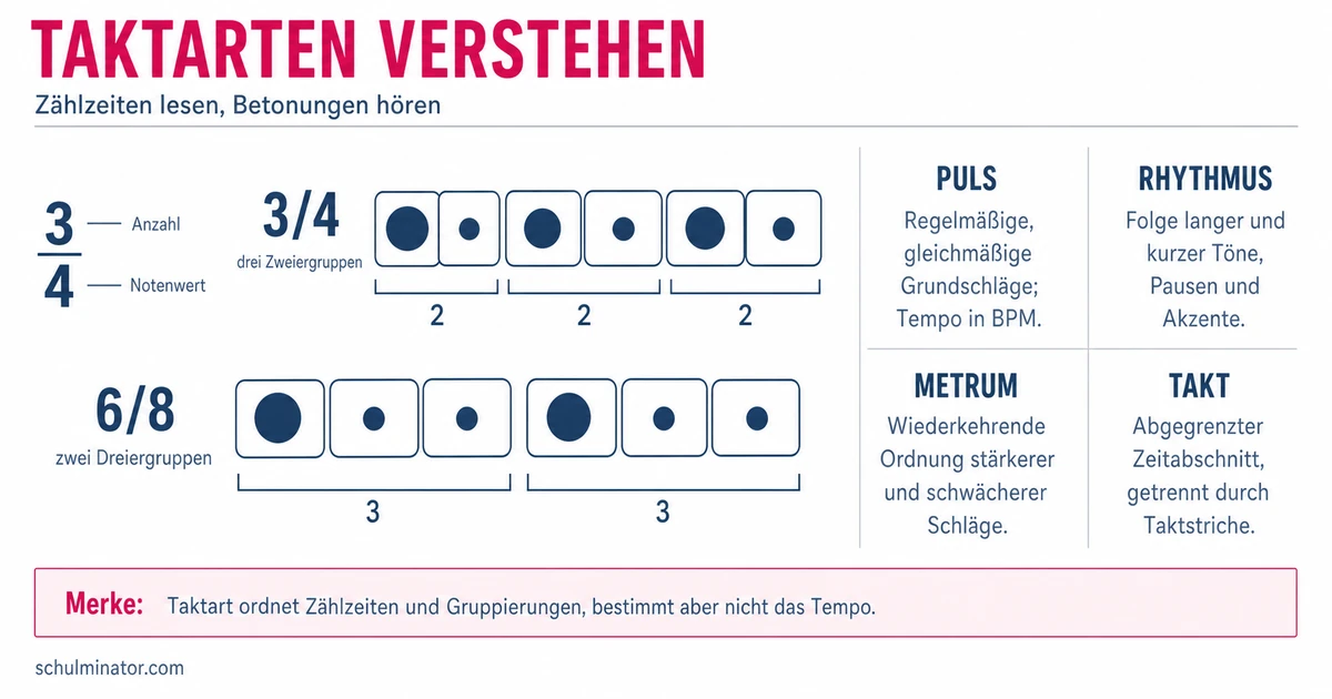 Taktart einfach erklärt: lesen, hören und zählen