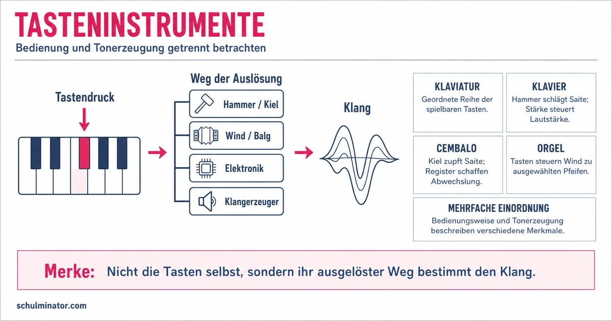 Tasteninstrumente: Tonerzeugung einfach erklärt