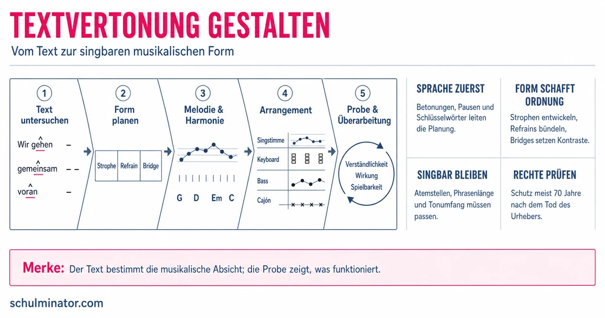 Textvertonung: Text und Musik passend verbinden