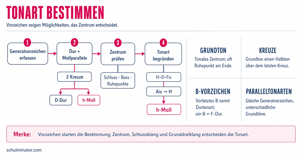Tonart erkennen: Vorzeichen, Dur und Moll