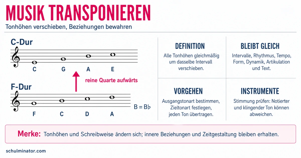 Musik transponieren: Tonart sicher verändern