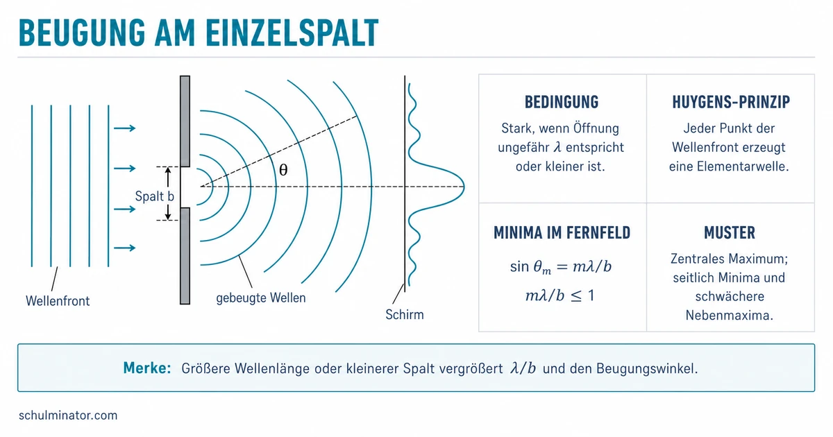 Beugung von Wellen einfach erklärt
