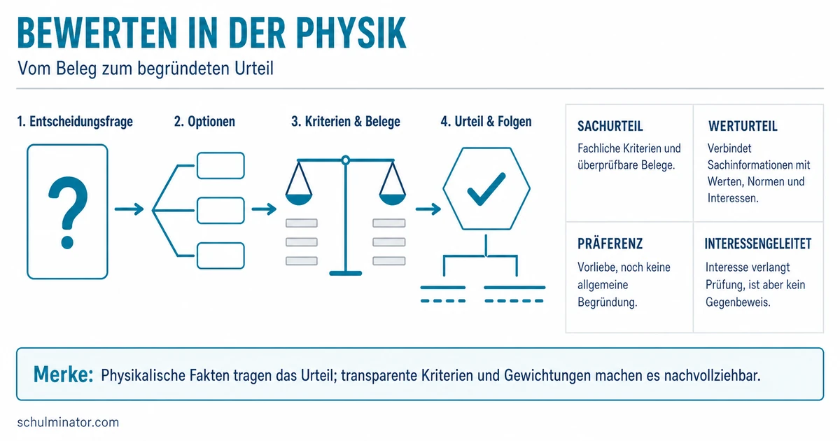 Bewerten in der Physik: Kriterien sicher anwenden