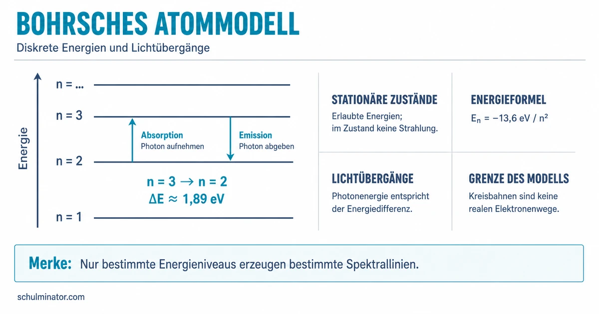 Bohrsches Atommodell: Energien und Grenzen