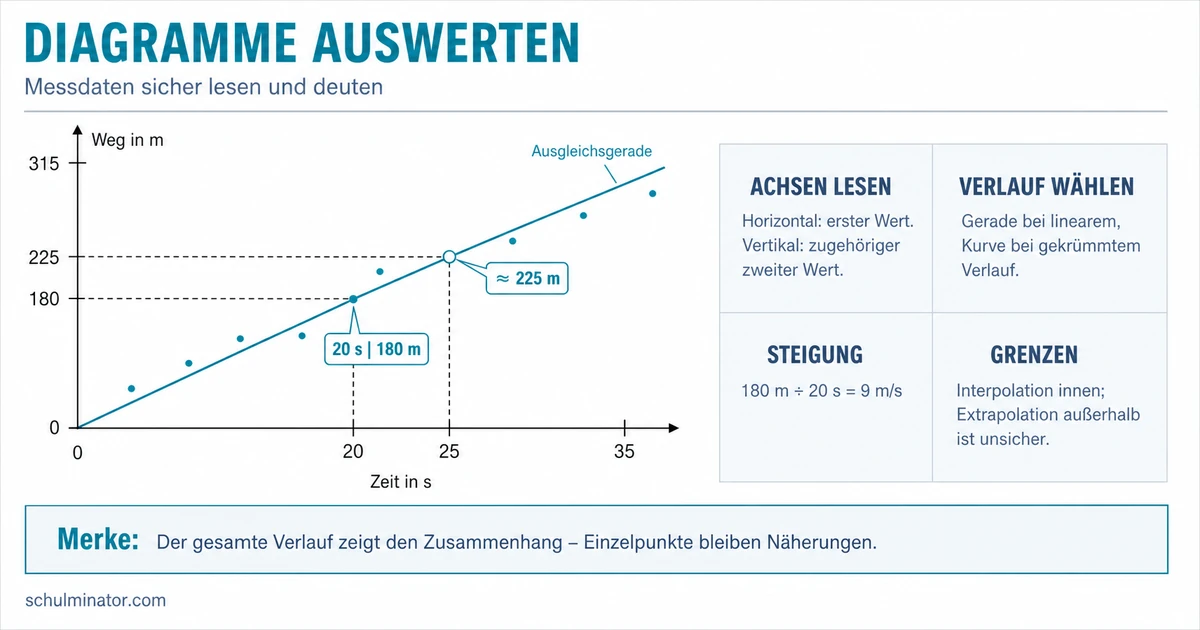 Diagramme auswerten: Messdaten sicher deuten