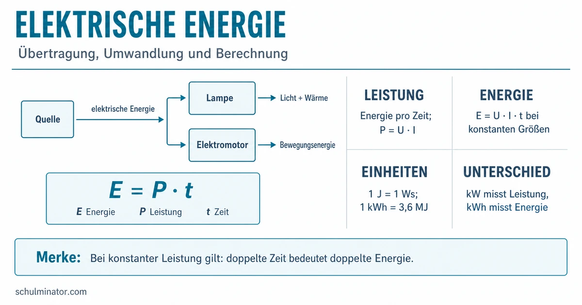Elektrische Energie berechnen und verstehen